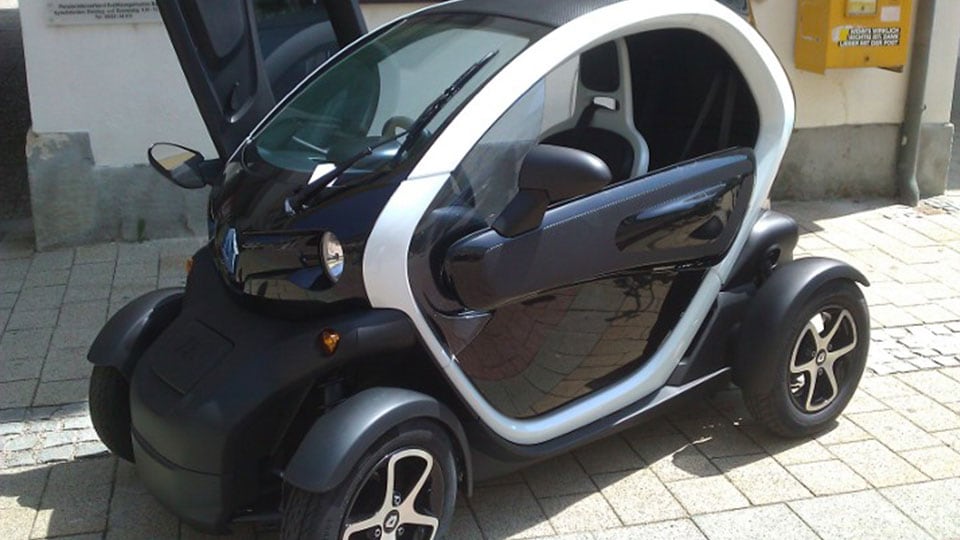 Renault Twizy at the automobile show in Baden, Lower Austria, Austria